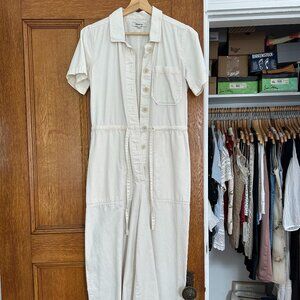 Madewell wide-leg button-up jumpsuit